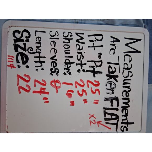 Ashley Stewart Patchwork Women's size 22 Artsy Denim Indie Sleaze Hippie Y2K Top - Picture 7 of 9